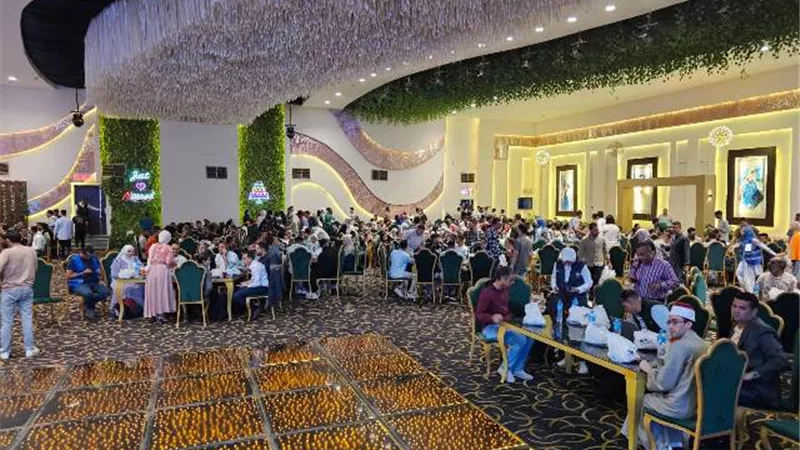 صور .. أكبر إفطار جماعى من التحالف الوطنى للمتطوعين بصعيد مصر