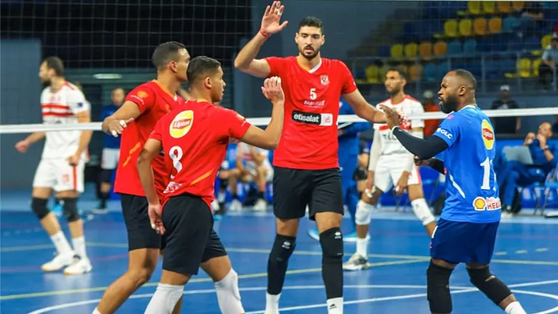 الأهلي يهزم الزمالك 3-0 في المباراة الأولى من نهائي دوري الطائرة