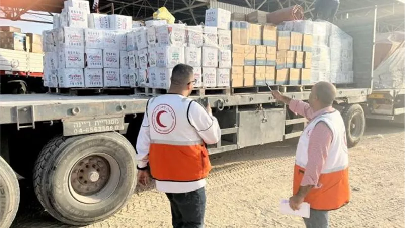 الهلال الأحمر نجح فى مواجهة تحديات كبيرة لإدخال المساعدات