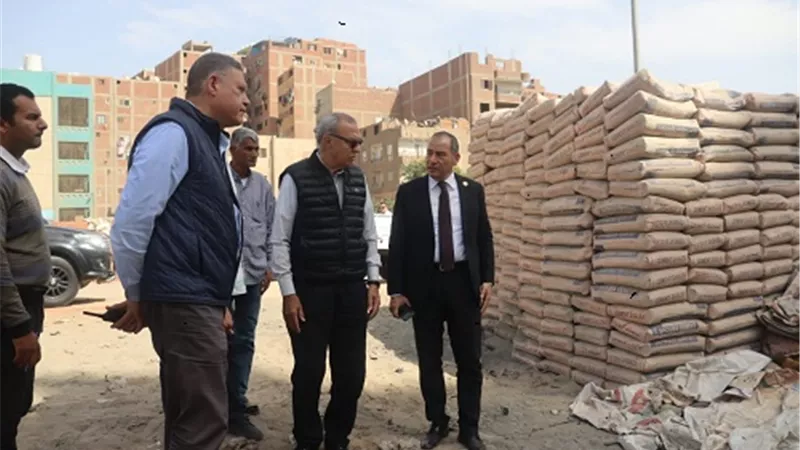محافظ القليوبية يتفقد أعمال إنشاء مجمع خدمي فى ميت نما بشبرا