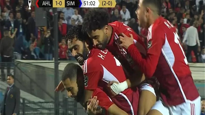 الاهلى يهزم سيمبا باداء غير مقنع ويصعد لنصف نهائى دورى الابطال