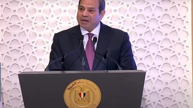 السيسى يوجه التحية لشيخ الأزهر ورجال الأوقاف على مجهوداتهم فى تصحيح المفاهيم الخاطئة والتصدى للغلو والتطرف