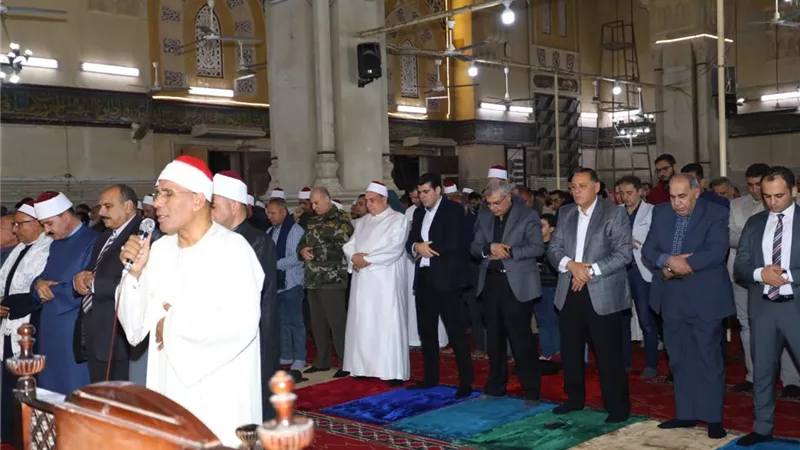 غراب والدرندلى يشهدان احتفالية الأوقاف بليلة القدر