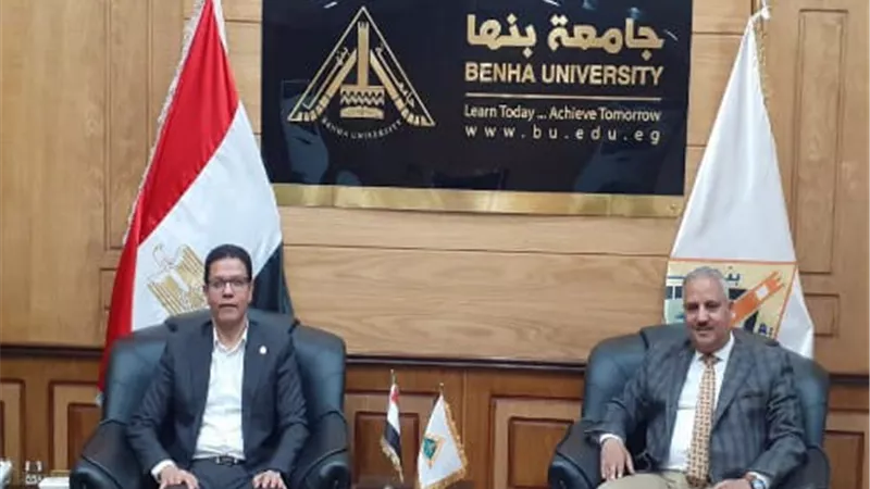 رئيس جامعة بنها ووكيل الشباب بالقليوبية يبحثان سبل التعاون المشترك