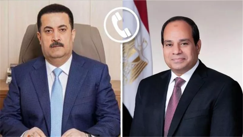 الرئيس السيسي ورئيس الوزراء العراقي يتبادلان التهنئة بحلول عيد الفطر