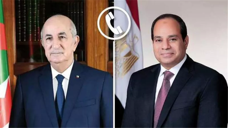 رئيس الجزائر يهنئ الرئيس السيسي بحلول عيد الفطر المبارك