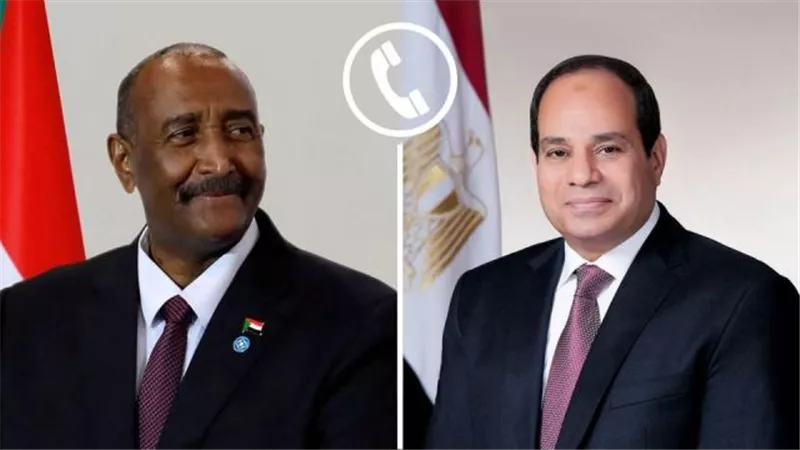 السيسي يهنئ رئيس مجلس السيادة السوداني بحلول عيد الفطر المبارك