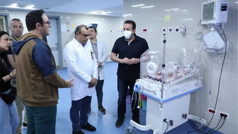 وزير الصحة يتفقد مستشفى كفر شكر التخصصي بالقليوبية