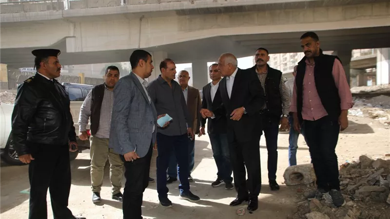 محافظ الجيزة يتفقد أعمال تطوير ورصف ترعة المريوطية