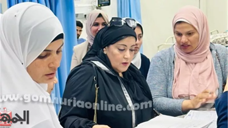 رشا خضر تتفقد مستشفيات منوف وشبين الكوم وبركة السبع