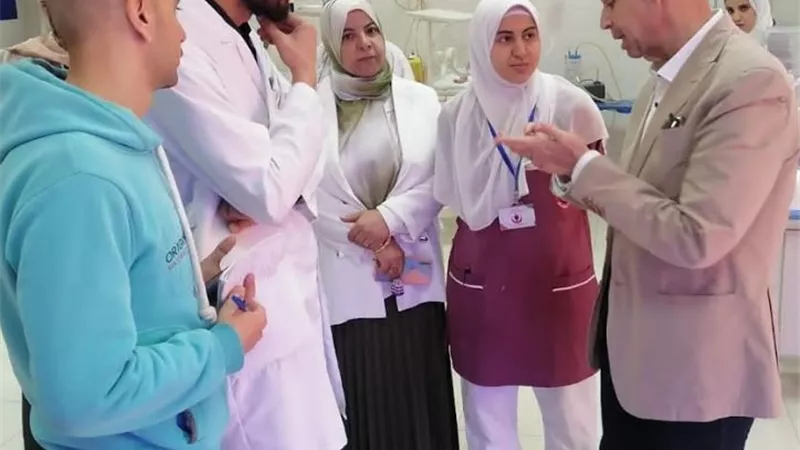 مسعود يتابع الخدمة الطبية بالحسينية المركزي