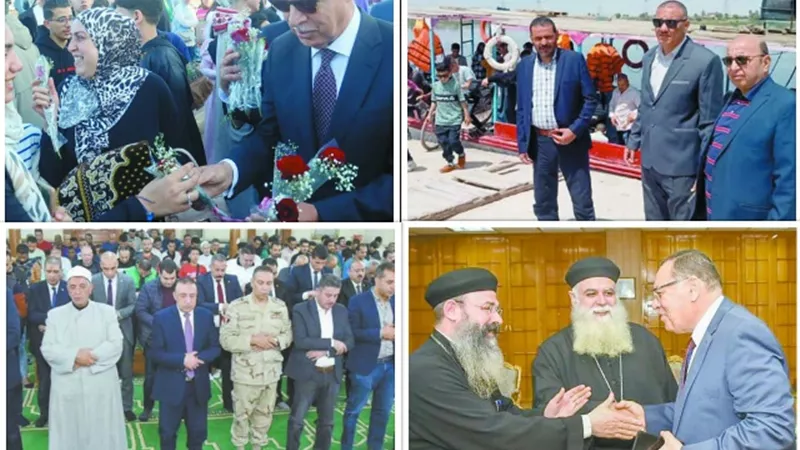 المحافظون أدوا صلاة العيد.. وسط جموع المصلين