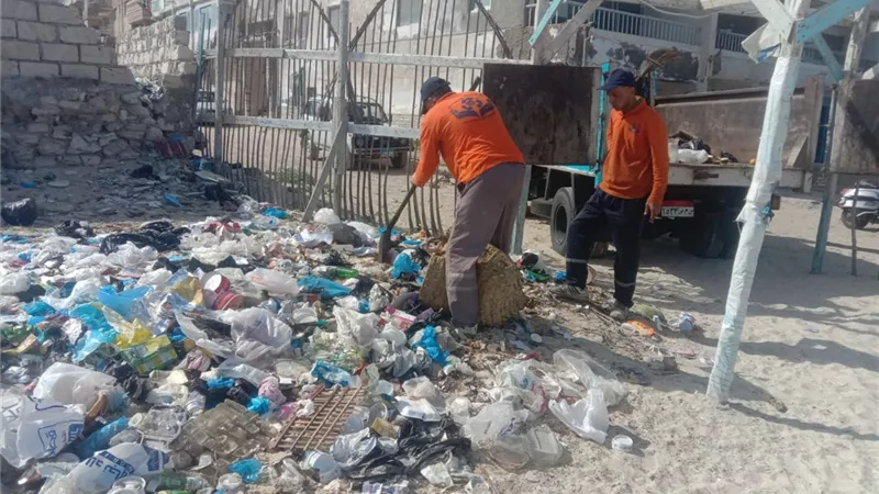 ١٩ الف طن مخلفات خلال عيد الفطر بالاسكندرية