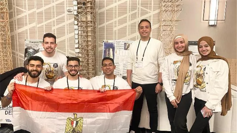 جامعة حلوان تحقق إنجازعالمى بمسابقة التصميم الانشائى.. بالأسماء