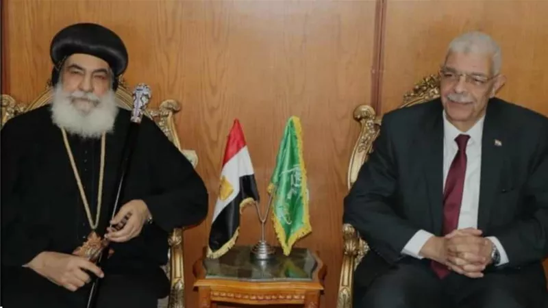 الأنبا بنيامين في رحاب جامعة المنوفية للتهنئة بعيد الفطر المبارك