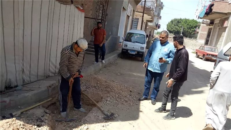 استمرار حملات رفع وإزالة الإشغالات بأشمون