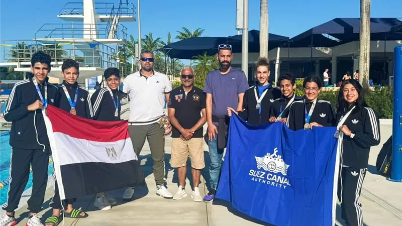 نادي بورفؤاد يرفع رصيد ميدالياته الي ستة