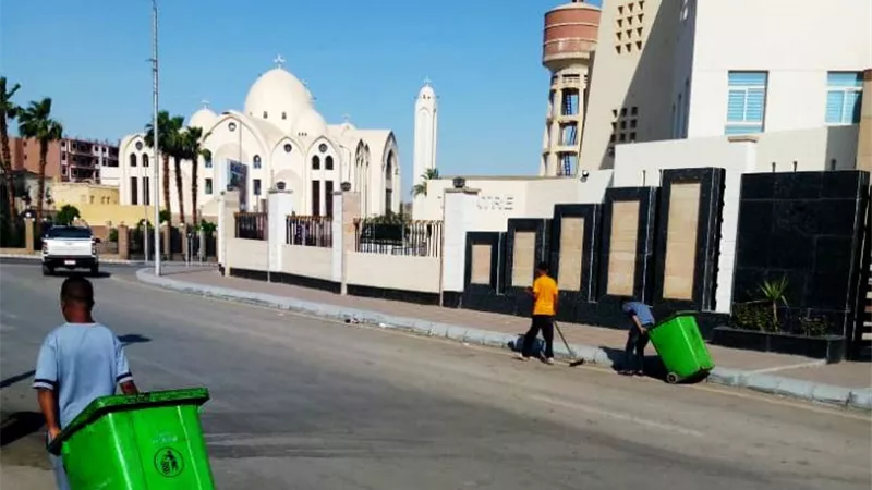 الوحدة المحلية تكثف جهود النظافة بشوارع أسوان