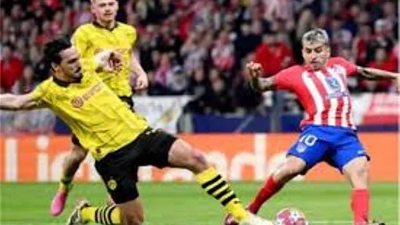 الشوط الأول .. هدفان لدورتموند فى مواجهة أتليتكو مدريد
