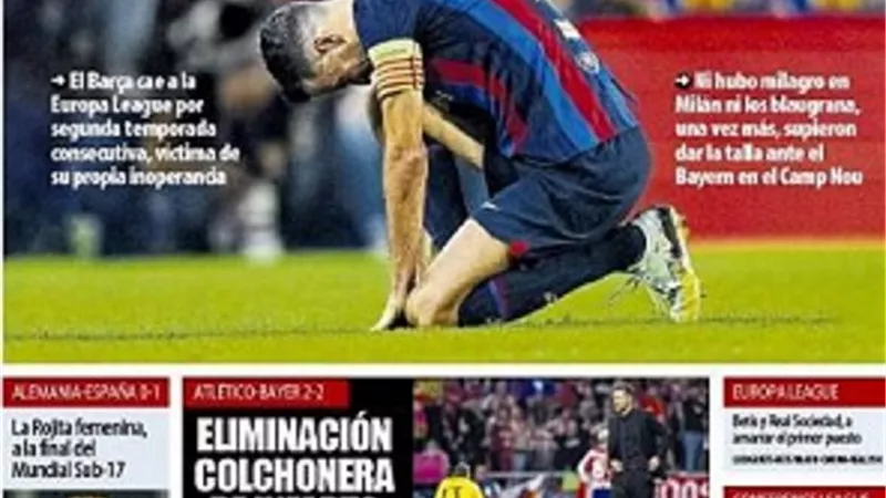 ليلة قاسية .. الصحف الإسبانية تبرز خروج برشلونة وأتلتيكو مدريد