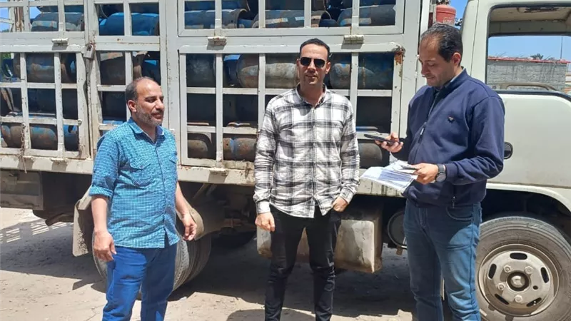 ضبط 150اسطوانةبوتاجاز تم تجميعها لبيعها بالسوق السوداء بكفرالدوار
