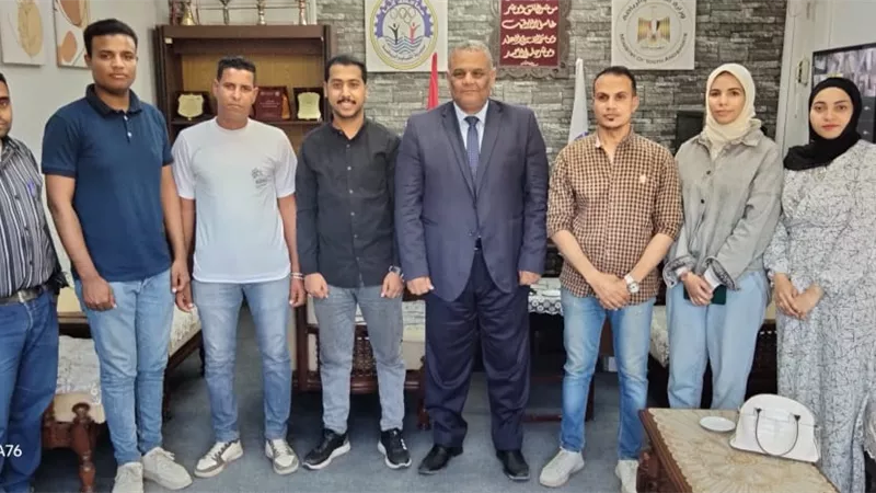 وكيل وزارة الشباب والرياضة بقنا يستقبل وفد سند شباب الصعيد
