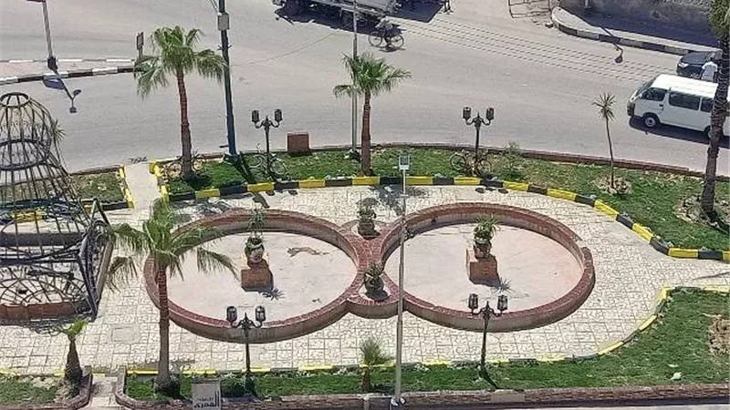 تطوير ميدان السنترال بالإسماعيلية استعدادًا لأعياد الربيع