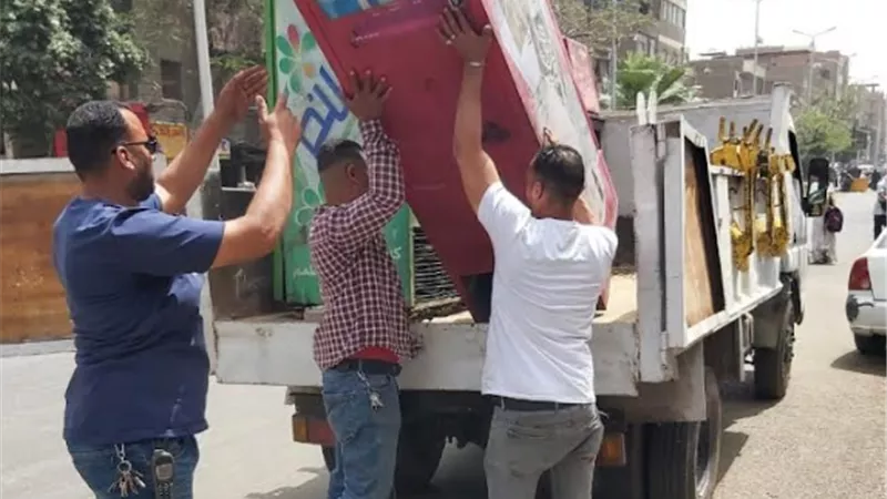 رفع 230 اشغال بشوارع امبابة