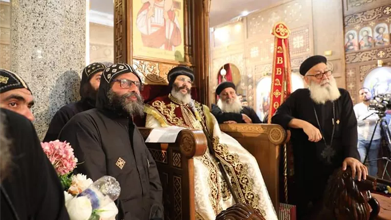 المنيا تشهد مراسم تجليس الأنبا توماس أسقفا لدير البهنسا