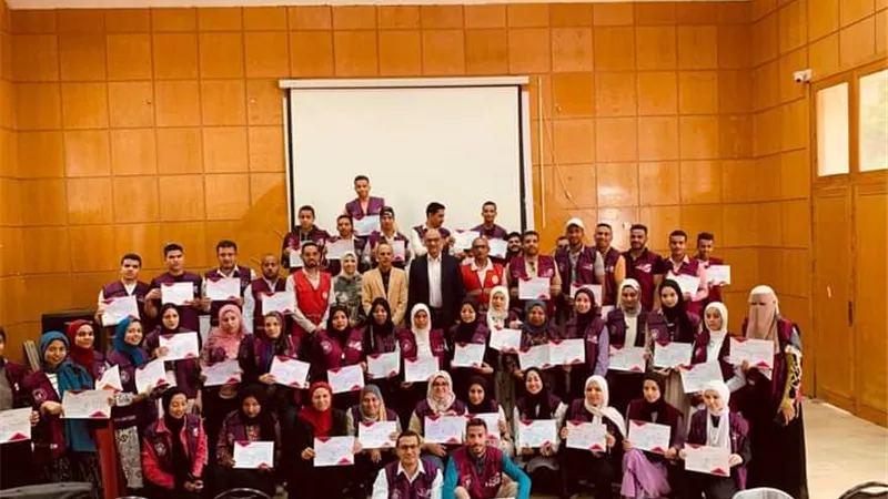 ختام فاعليات دورة تدريبية عن الاسعافات الاولية بسوهاج