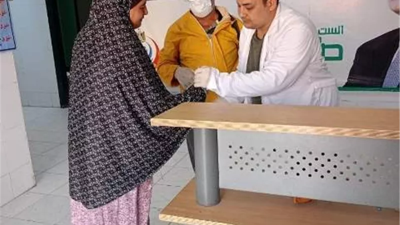 استمرار متابعة سير العمل من قبل الإدارة لأمراض المتوطنة بكفرالشيخ