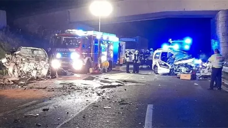 الأمطار وحبات البرد تتسبب بحادث سير مروع في ألمانيا