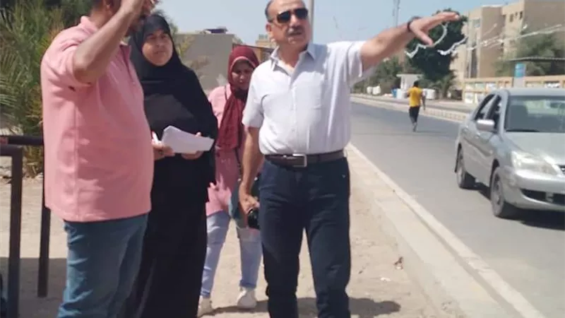 رئيس مدينة القصير يقوم بجولة ميدانية بعدد من المناطق بالمدينة