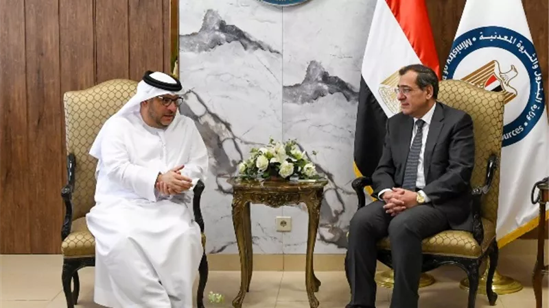 وزير البترول يستقبل مدير الديوان الأميرى بإمارة الفجيرة بالإمارات
