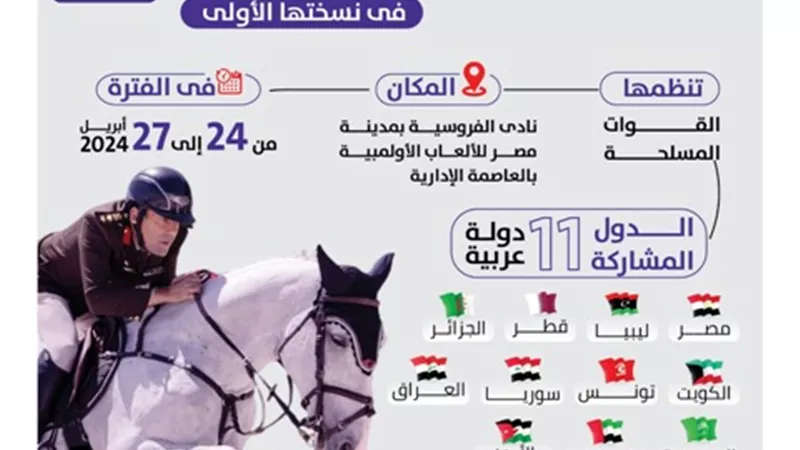 القوات المسلحة تنظم مؤتمراً صحفياً للإعلان عن فعاليات البطولة العربية العسكرية للفروسية