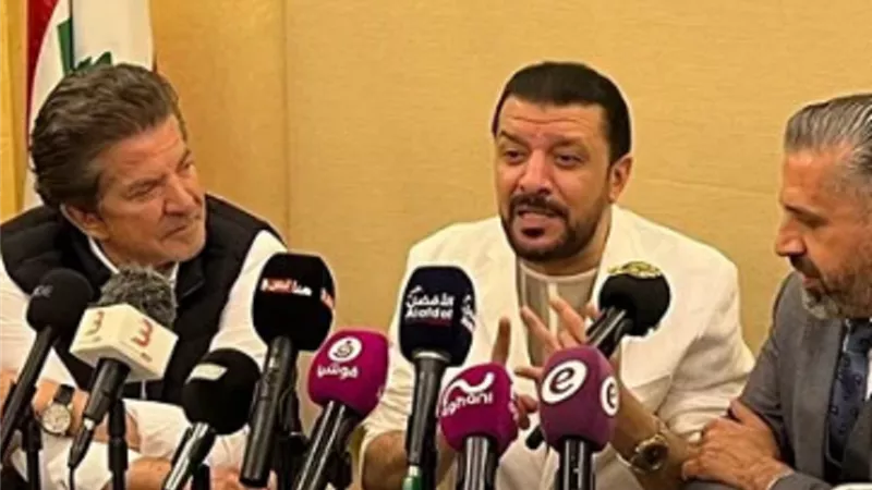 توقيع بروتوكول تعاون بين الموسيقيين فى لبنان مع مصطفى كامل