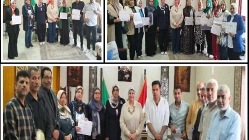 تكربم معلمين القليوبية الحاصلين على اللقب العالمى