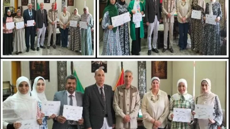 تكريم الفائزين في المسابقة الوطنية للمهارات بالمدارس الفنية بالقليوبية