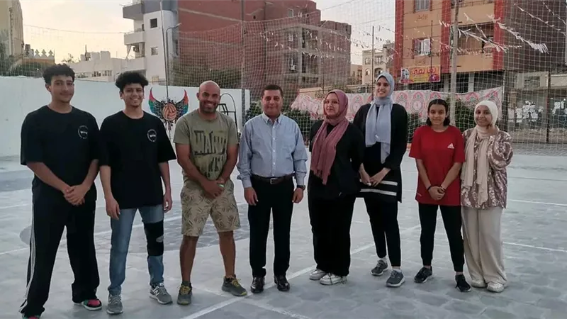 وكيل وزارة الشباب والرياضة يتفقد ملعب الأكاديمية العالمية