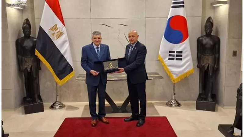 الفريق ربيع يبحث التعاون مع السفير المصري بكوريا الجنوبية