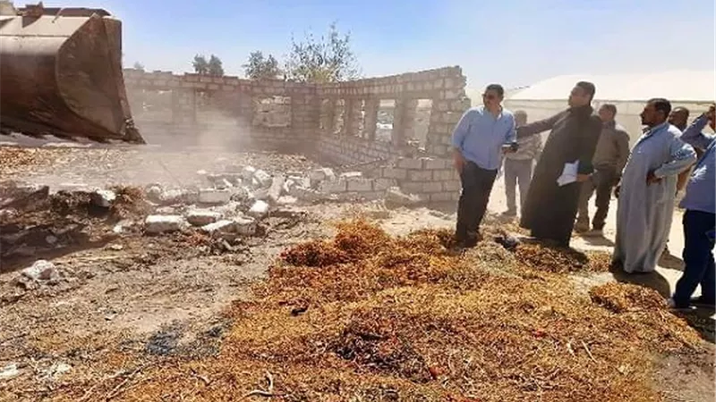 إزالة 32 حالة تعدي بالشرقية واسترداد 3622 متر مباني بالشرقية