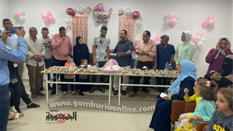 مستشفي إهناسيا التخصصى يحتفل بأول مولوده فلسطينية