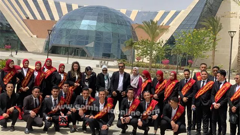 جامعة السادات تنظم زيارة ميدانية لمدينة المعرفة