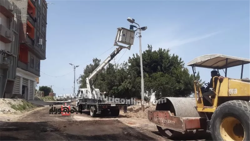 تطوير منظومة الإنارة العامة فى الرياض وبلطيم بكفرالشيخ
