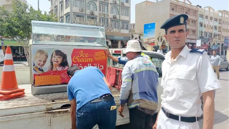 جهاز دمياط الجديدة ينفذ حملة مكبرة على الإشغالات وإزالات المبانى