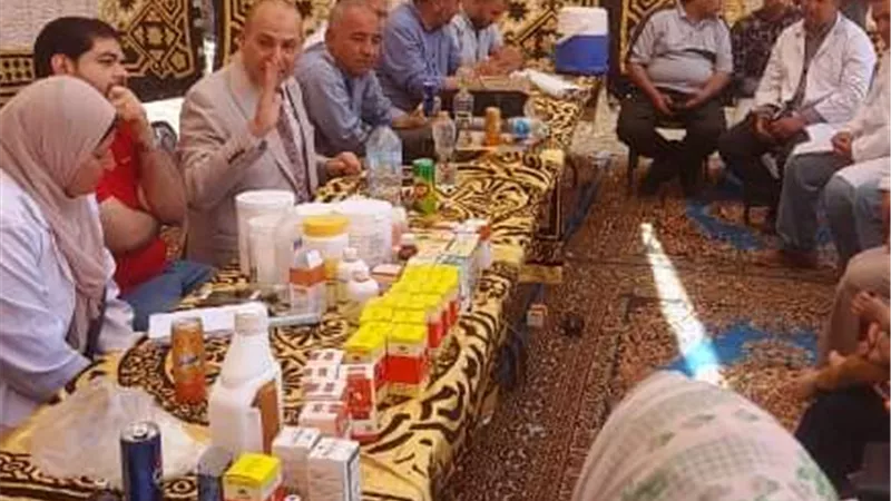 قافلة طبية علاجية بيطرية مجانية بقرية دهمشا