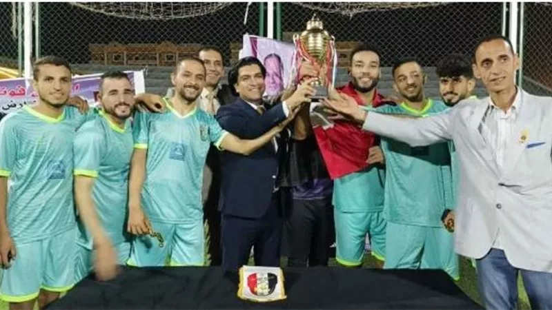 الشيخ زويد يتوج بكأس بطولة عيد تحرير سيناء للميني فوتبول