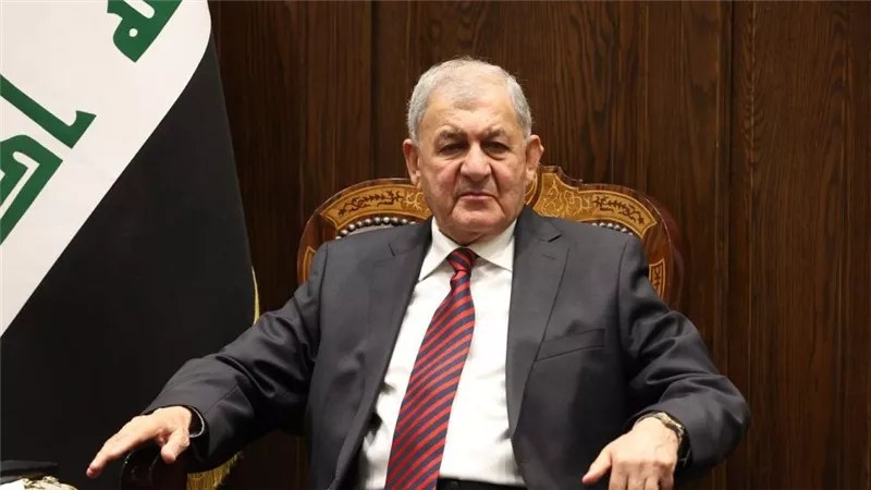 الرئيس العراقي يدين قصف حقل الغاز فى السلمانية