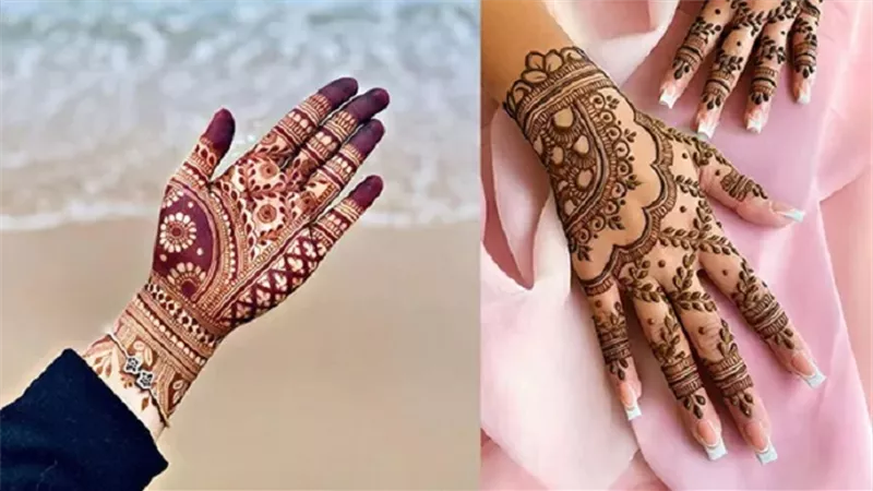تصاميم بالحناء للعرائس والأعياد
