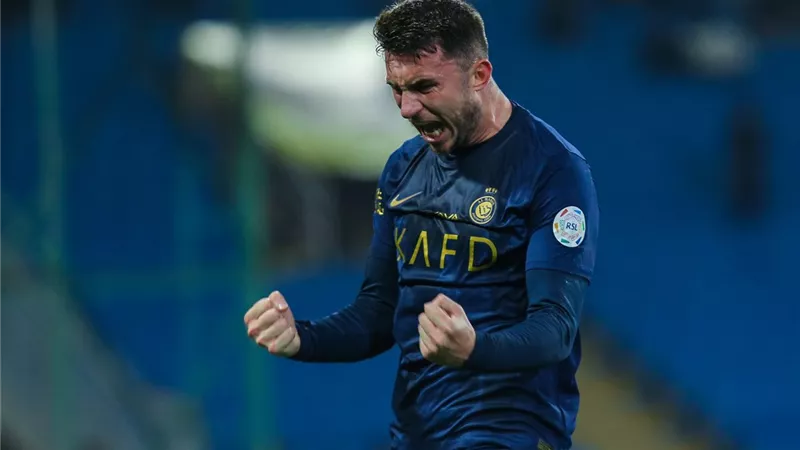 شاهد رأسية لابورت تعلن عن هدف النصر الأول في مرمي الخليج